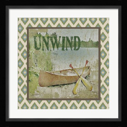 Framed Canoe - Unwind Print