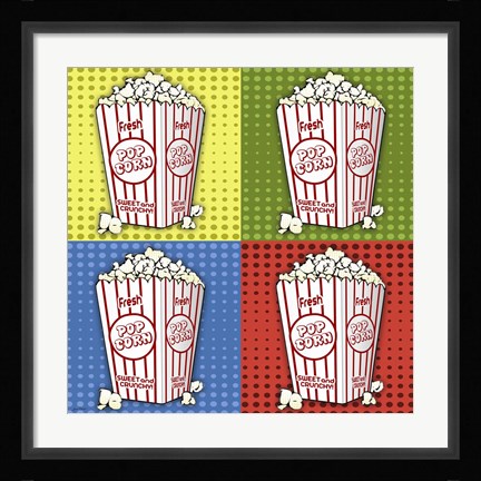 Framed Popcorn Pop Art II Print