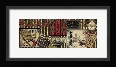 Framed Theater Sign Print