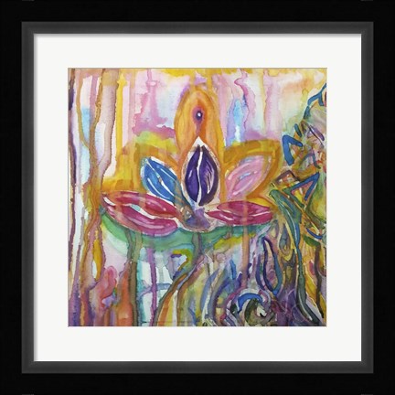 Framed Lotus Print