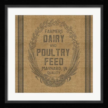 Framed Farmers Dairy Print