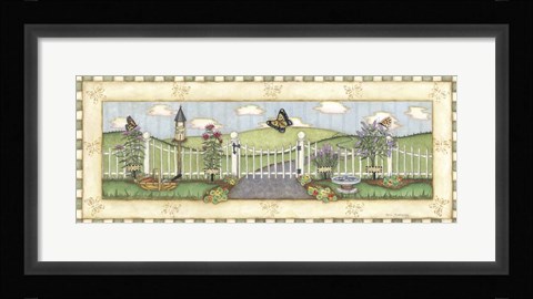 Framed Butterfly Fence Print