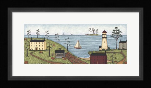 Framed Little Lighthouse Print