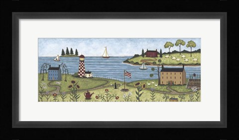 Framed Coastal View Print