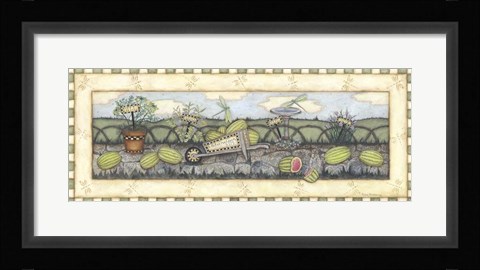 Framed Watermelons For Sale Print