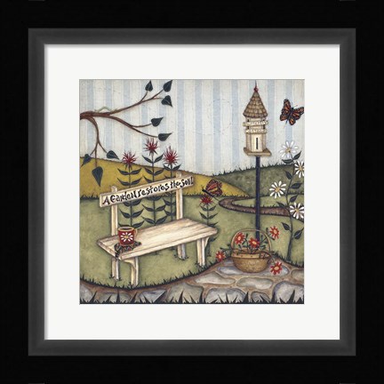 Framed Garden Restores The Soul Print