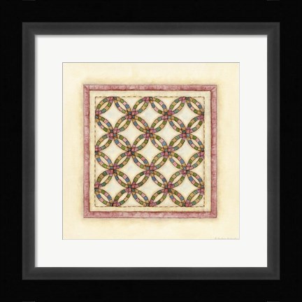 Framed Circle Patchwork Print