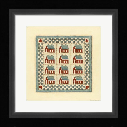 Framed House Patchwork Print