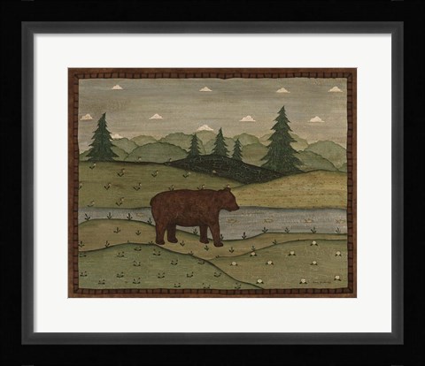 Framed Bear Print
