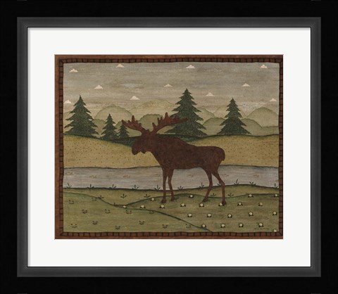 Framed Moose Print
