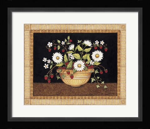 Framed Raspberries Print