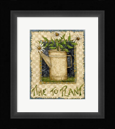 Framed Time To Plant Print