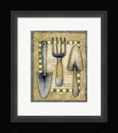 Framed Time To Dig Print