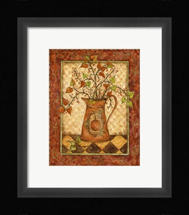 Framed Pumpkin Pitcher Print