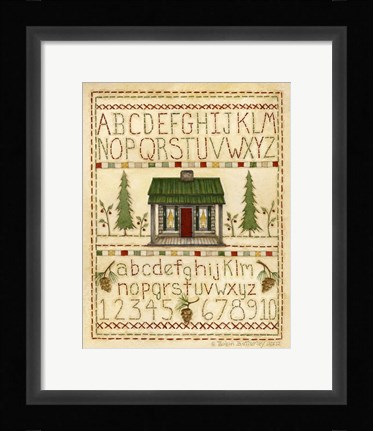 Framed Woodsy Sampler Print