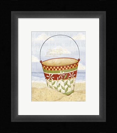 Framed Daisy Pail Print Print