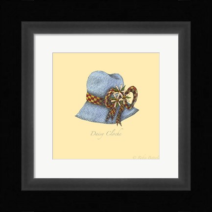Framed Daisy Cloche Print