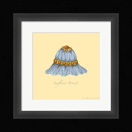 Framed Sunflower Bonnet Print