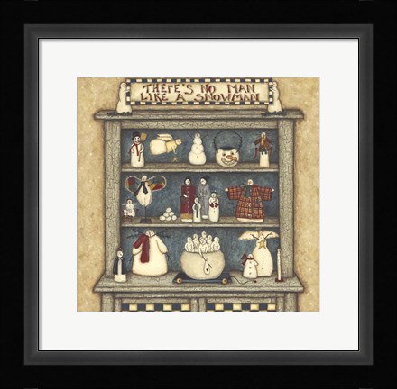 Framed There's No Man Like A Snowman Print