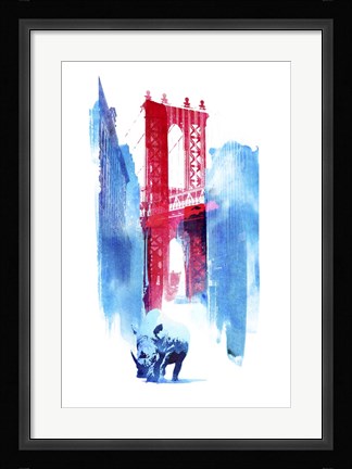 Framed Manhattan Bridge Print
