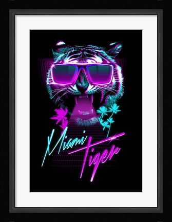 Framed Miami Tiger Print