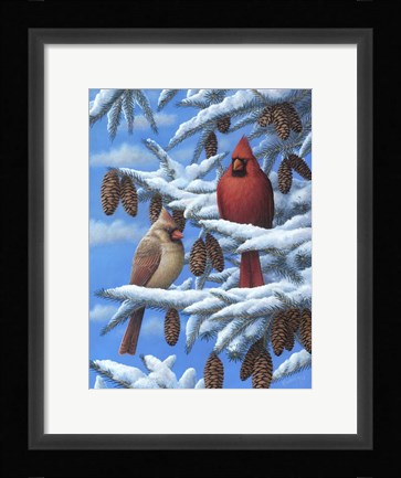 Framed Cardinals Print