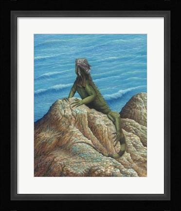 Framed Iguana Print