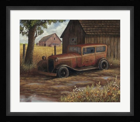 Framed Old Ford Print
