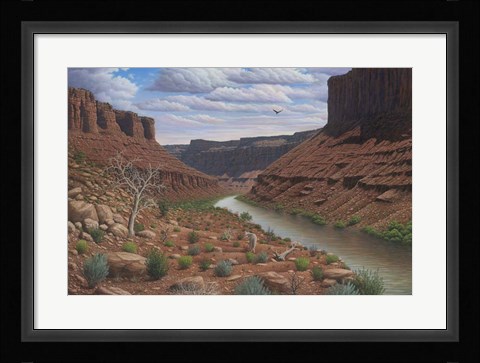 Framed Along The Colorado Print