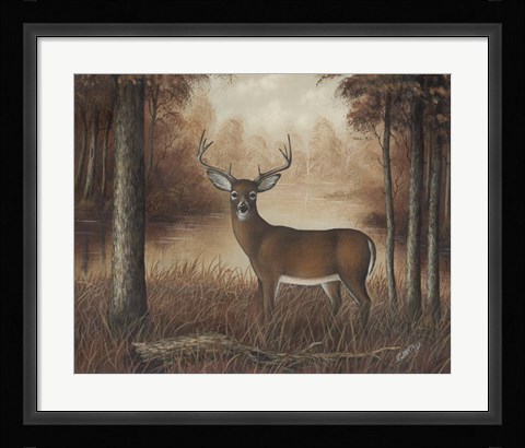 Framed Autumn Buck Print