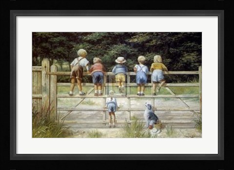 Framed Bottoms Up ! Print