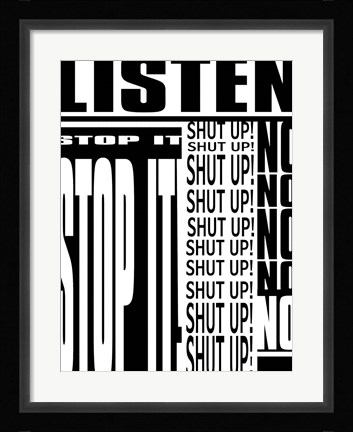 Framed Frustration Print