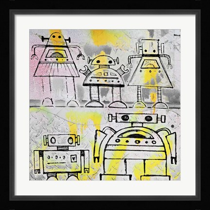Framed Robot Family Print