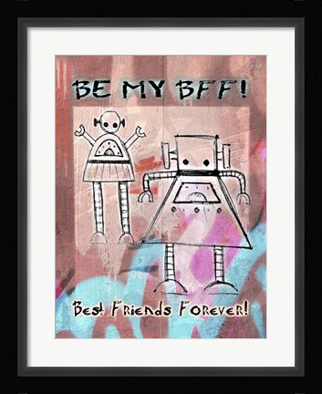 Framed Best Friends Forever Print