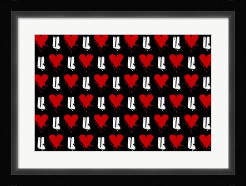 Framed Heart U Print