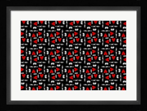 Framed I Love You Print