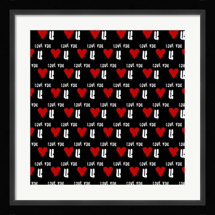 Framed Love You Print