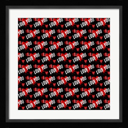 Framed Love You 2 Print