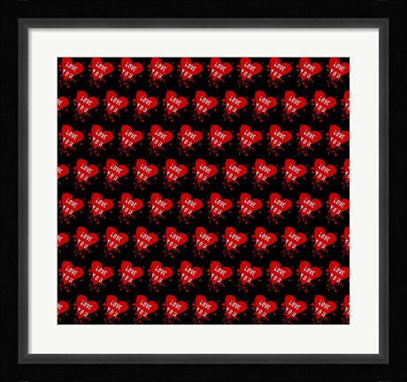 Framed Love You 4 Print