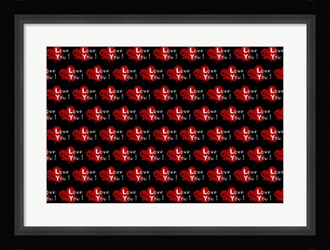 Framed Love You 5 Print