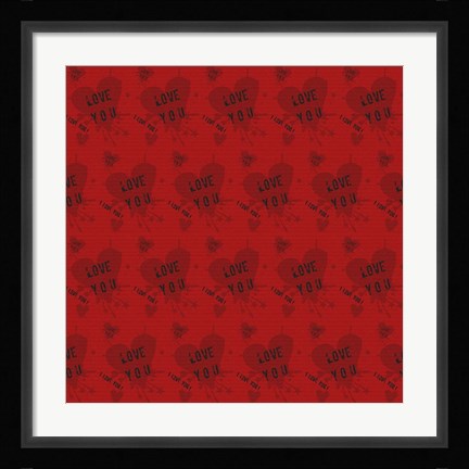 Framed Love You 6 Print