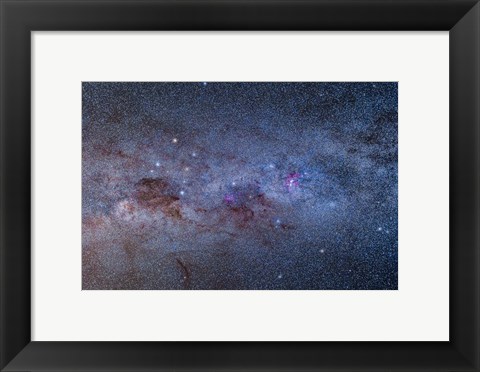Framed Milky Way through Carina and Crux Print
