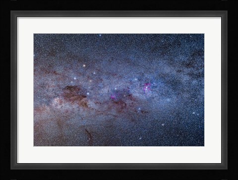 Framed Milky Way through Carina and Crux Print