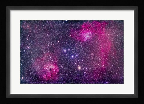 Framed Flaming Star Nebula in Auriga Print