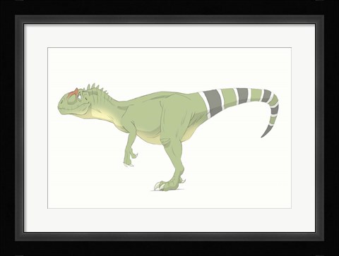 Framed Allosaurus Print