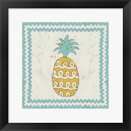Framed Pineapple Vacation IV Print