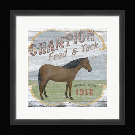 Framed Farm Supply I Print