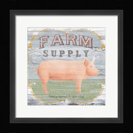 Framed Farm Supply II Print