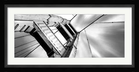 Framed Low angle view of details of Golden Gate Bridge, San Francisco, California Print