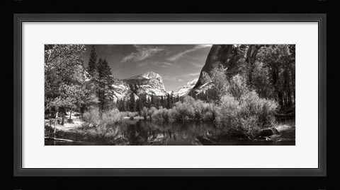 Framed Mirror Lake in Yosemite National Park, Mariposa County, California Print
